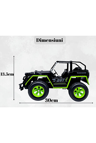 ERGINO OFF-Road car with RC remote control, Headlights, 30 cm, Durable plastic, Batteries included, ERGINO®