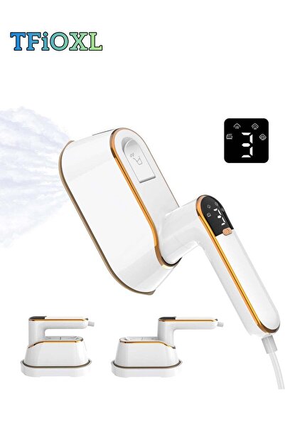 TFiOXL مكواة بخار محمولة للسفر للملابس - مكواة بخار محمولة 2 في 1 بقوة 1300 واط
