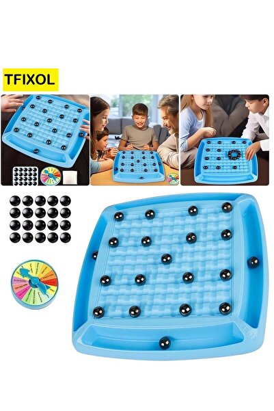 TFIXOL Magnetic Board Game, 20-Piece Magnetic Balls with Punishment Wheel