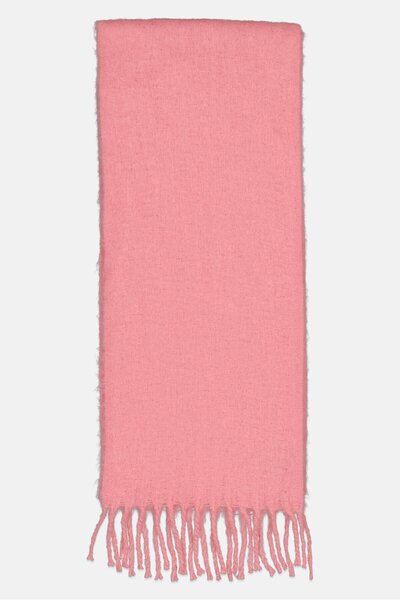 Reserved Women Solid Knitted Scarp, Pink