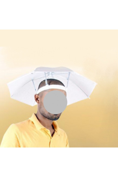 Other Head Umbrella - one Piece, White, No Pole - matjer Al Khairat