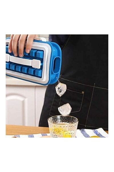 DOMEET Portable Ice Cube Molds Flask With Lid