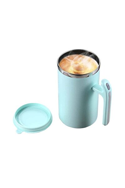 Arabest Portable Battery Powered Auto Stirring Coffee Mug (380ml, Green)