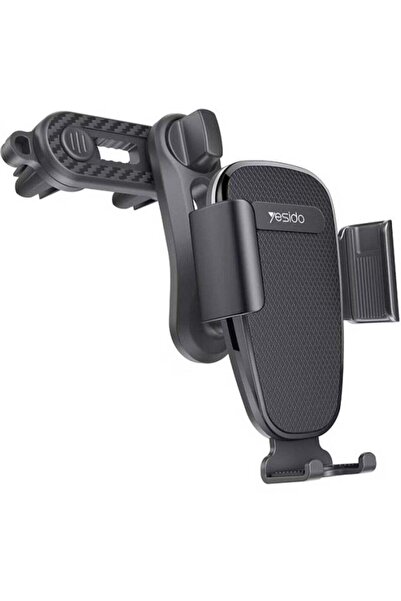 Yesido Dual Clip Car Phone Holder C105 - Air Outlet, 720° Rotation, Black