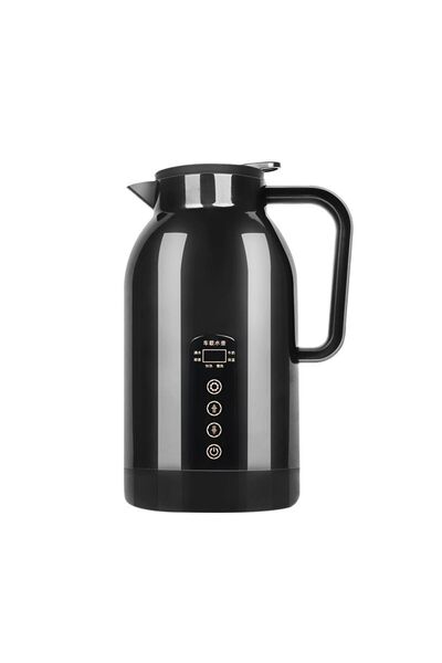Generic Car Electric Kettle Stainless Steel Travel Mug Coffee Warmer Heater Portable Black