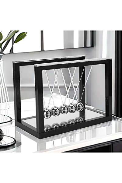 Defvia Aynalı Newton Beşiği Denge Balans Sarkaç – Ofis & Masaüstü Aksesuarı, ...