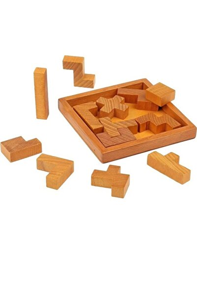 Busaurus Joc de logică 3D Puzzle, ghicitor, cadru din lemn - Provocator