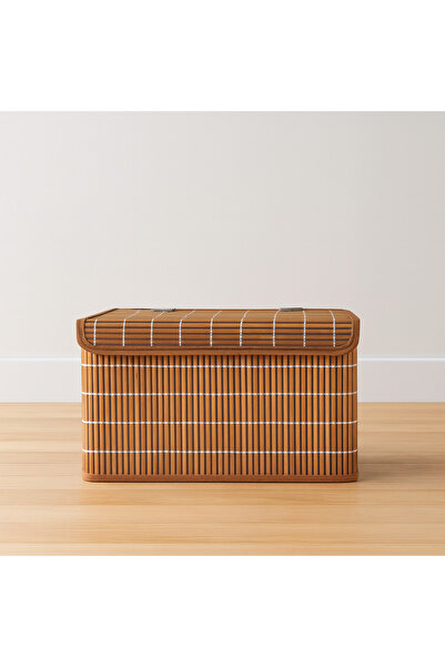 BLUE SİDE Hardwood Pinterest Stil Kahverengi Bambu Saklama Kutusu Organizer S...