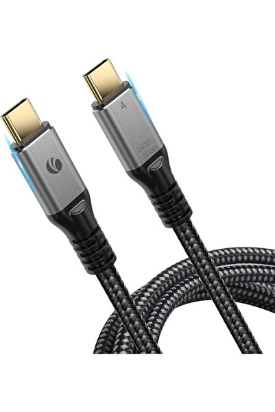 VCOM USB4 Cable for Thunderbolt 4 2m, 20Gbps with 240W Charging and 8K@30Hz 5...
