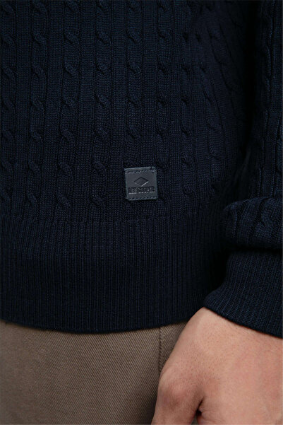 Lee Cooper Smith men's o-neck sweater navy blue