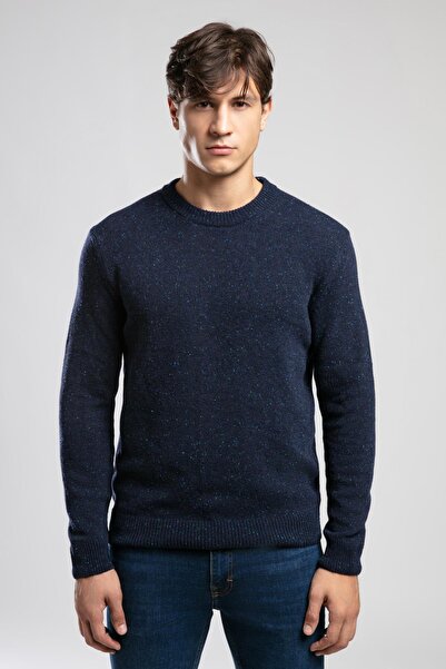 Lee Cooper Jos men's round neck sweater blue dark indigo