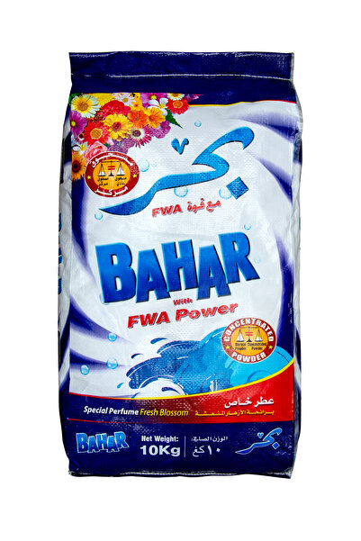 Bahar كيس مسحوق غسيل، تنظيف قوي، انتعاش يدوم طويلاً، للغسالات، 10 كجم