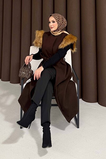 Melike Tatar Fur Cashmere Vest 32-3709
