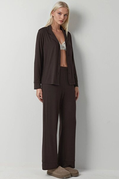 Hiccup Σετ πιτζάμες με μακρυμάνικο και κουμπωτό γιακά πουκάμισο