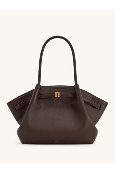 JW PEI حقيبة هانا متوسطة الحجم - بني غامق