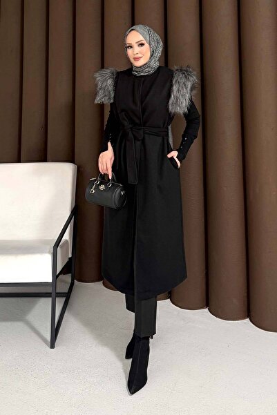 Melike Tatar Fur Cashmere Vest 32-3709