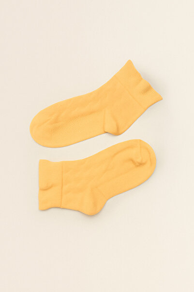 Katia&Bony Women's ankle ruffle step socks orange