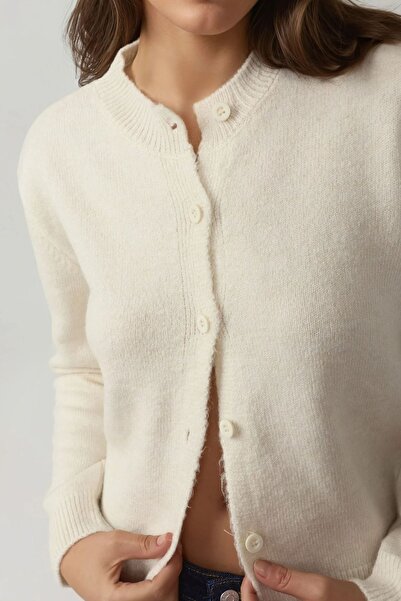 Hiccup Ζακέτα με μαλακή υφή και κανονική εφαρμογή με λαιμόκοψη ποδηλάτου