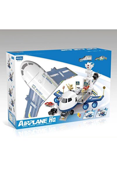 Hibobi Premium Airplane & Airport Playset with Planes, Helicopter, Trucks, Signs, and Fabric Playmat