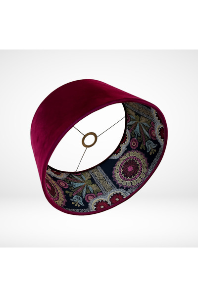 Mivera Maison NOİR SERİSİ KADİFE KUMAŞ ABAJUR BAŞLIĞI