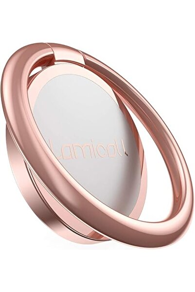 Lamicall حامل حلقة الهاتف، حامل حلقة الإصبع العالمي، ذهبي وردي