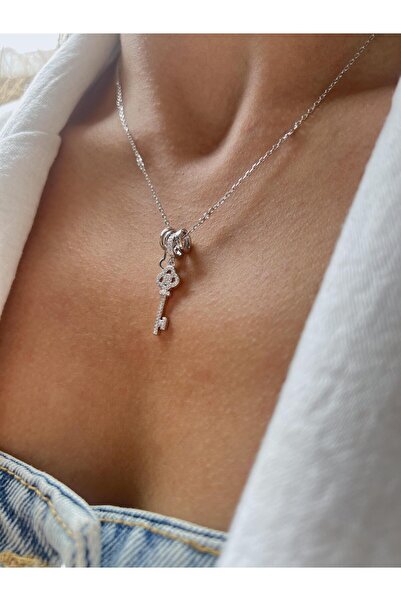 Tep's Jewellery Charmlı Gümüş Anahtar Kolye