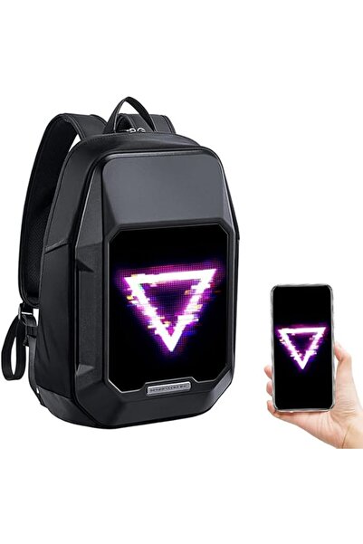 DIVOOM Cyberbag Pixel LED Backpack - 64x64 Display, App Control, Bluetooth 5.0 - Black