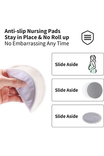 Generic ميكوز - عبوة من 14 قطعة من وسادات الرضاعة الطبيعية العضوية القابلة لإ...