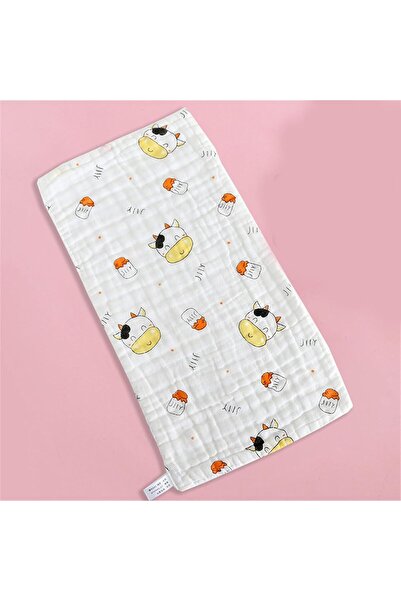 Generic Tazawweq Baby Muslin Burp Cloth, 6-Layer Cotton, Soft & Absorbent, 25×50 cm