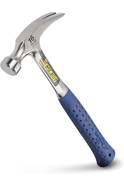 estwing مطرقة - مخلب مستقيم بوزن 16 أونصة مع وجه ناعم ومقبض لتخفيف الصدمات - ...