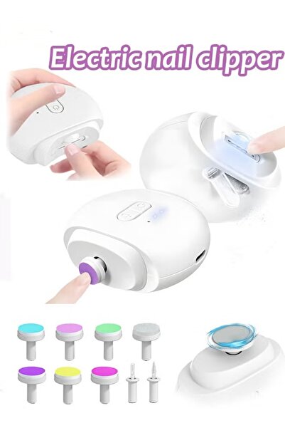 Generic Electric Nail Clippers, Trim/Polish 2-in-1, with 9 Grinding Heads Mag...