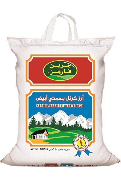 Green Farms Kernel Basmati White Rice, 10Kg - Pack of 1