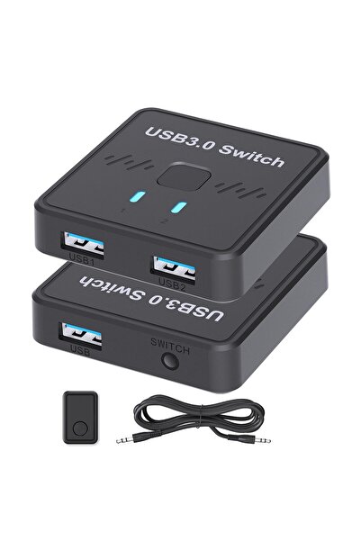 Generic USB Switch, USB-A Selector 1 in 2 Out / 2 in 1 Out, USB Splitter for ...