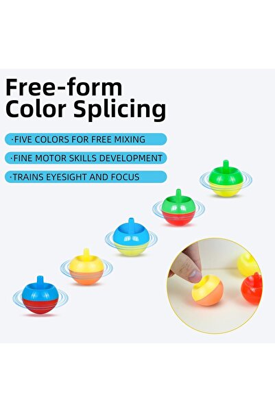 Generic 36 قطعة من ألعاب الدوران للأطفال - 25 تصميمًا لونيًا - هدايا الحفلات ...