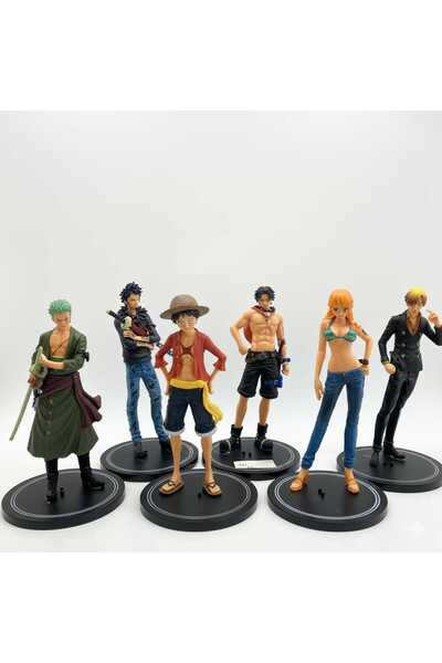 Krkluxury One Piece 6'lı Ana Karakter Figür Seti