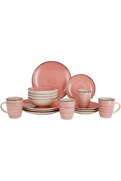 ROYALFORD 16pcs Stoneware Dinner Set RF12410 - Pink