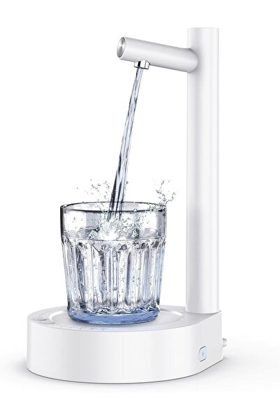 EXCEFORE موزع مياه مكتبي - 7 مستويات USB Type-C، عالمي سعة 1-5 جالون