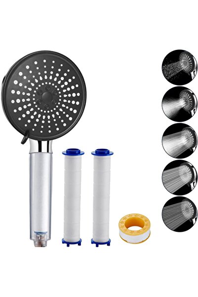 Generic YYOOUU Upgraded 5-Mode High-Pressure Handheld Filtered Shower Head with PP Cotton Filter