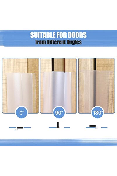 Generic Mikakoz Door Finger Pinch Guard, Child Safety Hinge Cover, 2 pcs, White