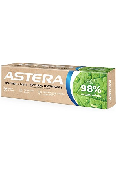 ASTERA معجون أسنان طبيعي برائحة شجرة الشاي والنعناع - 75 مل