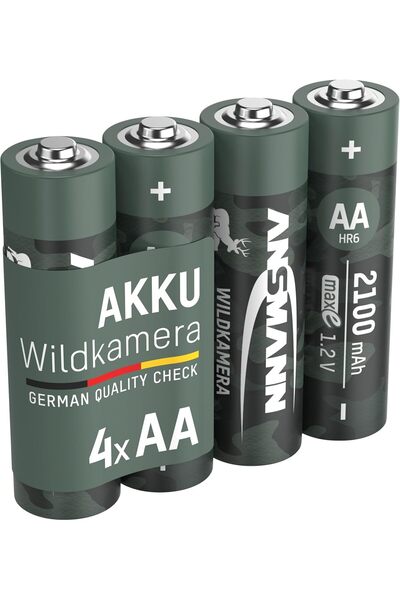 ANSMANN بطارية كاميرا وايلد AA LR06 قابلة لإعادة الشحن، سعة 2100 مللي أمبير، ...