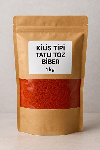 Şekeroğlu Kilis Tipi Tatlı Toz Biber 1 kg – Doğal, Renkli ve Yoğun Aromalı Pu...