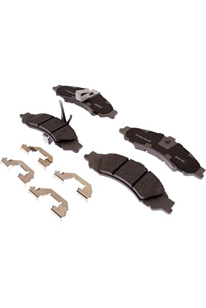 Generic Silver 14D1043CHF1 Ceramic Front Disc Brake Pad Set with Clips