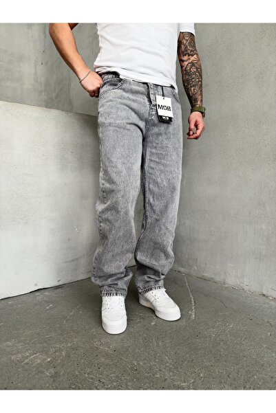 Mob Men's New Season Gray Baggy Pants