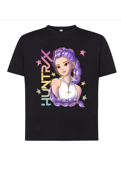 barsdepo HUNTRİX RUMİ Baskılı Tişört, Oversize Unisex Tişört Çocuk / Yetişkin