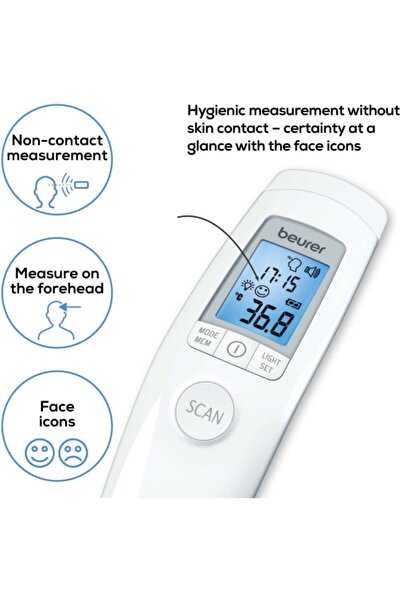 Beurer , 3-In-1 Non-Contact Thermometer, FT90