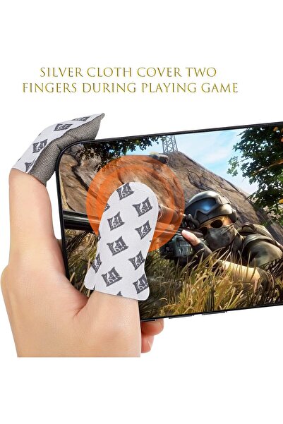 EXCEFORE Game Trigger - 2024 Upgrade PUBG Mobile Aim & Fire Triggers with 2 Gaming Finger Sleeves