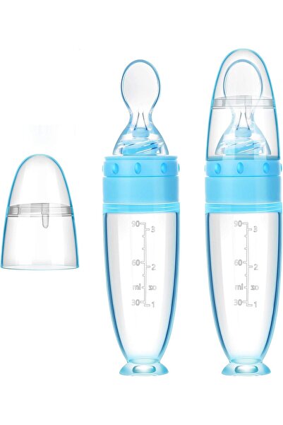 OASISGALORE ملاعق تغذية وتوزيع من السيليكون بقاعدة قائمة للأطفال من عمر 0 إلى...