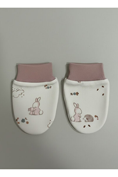 Messido 100% Cotton 2-Piece Glove Set - Pink / Rabbit