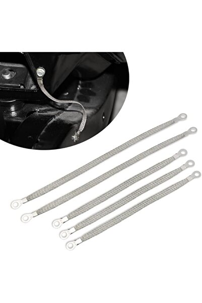 SYOSI شريط أرضي نحاسي مضفر مسطح عالمي (5 قطع)